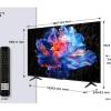Dimensions of the TCL 75V6C-UK  Google TV