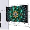 Dimensions of the TCL 85Q6C-UK 85 inch TV
