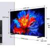 Dimensions of the TCL 98P8K-UK 98 inch TV