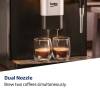 Dual nozzle of Beko CEG7302B making two cups of espresso