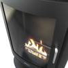 Eco-friendly black bioethanol stove for contemporary interiors