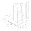 Elica Tribe A  Wall Mounted Cooker Hood