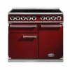 Falcon F1000DXEIRDN-EU - 1000 Deluxe Electric Induction Cherry Red Nickel Range Cooker 100140