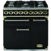 Falcon F900DXDFBLBM 900 De Luxe Dual Fuel Black Brass Range Cooker 77010