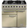 Falcon F900DXDFCRBM - 900 De Luxe Dual Fuel Cream Brass Range Cooker 77000