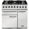 Falcon F900DXDFWHNM - 900 De Luxe Dual Fuel White Nickel Range Cooker 82380