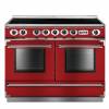 Falcon FCON1092EIRDN-EU - 1092 Continental Electric Induction Cherry Red Nickel Range Cooker 87180