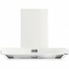 Falcon FHDCT1090WHN - 1090 Contemporary White Nickel Chimney Hood 91050
