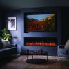 Fire FX Atmos 165R wide electric fire in modern media wall