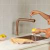 Front Rose Copper Quooker Hot tap