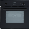 Front View of the Cata CUL57PGBK.2 Built-in Single Fan Oven in black