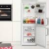 Front open view of the Blomberg KGM4524 Fridge Freezer showing food storage