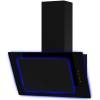 Front view of Culina UBAHALO6 60cm angled glass cooker hood with halo LED lighting