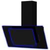 Front view of Culina UBAHALO7 70cm angled glass cooker hood with halo LED lighting