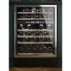 Front view of Culina UBSSWC60 60cm freestanding wine cooler with stainless steel finish and wooden shelves