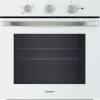Front view of Indesit IO232HW built-in single oven in white finish