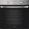Front view of Indesit IO233XUK built-in single oven in stainless steel finish