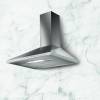 Front view of NordMende CHCMY904IX 90cm chimney hood in stainless steel