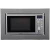 Front view of NordMende NM825BIX built-in microwave in stainless steel finish