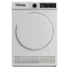 Front view of NordMende TDC81WH 8kg condenser dryer in white