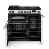 Front view of Rangemaster Professional 90 Ivory Dual Fuel Range Cooker