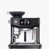 Front view of Sage Oracle Jet espresso machine in black truffle