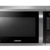 Front view of Samsung MC28H5013ASEU convection microwave in silver