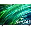Front view of Samsung QE65QNX1DATXXU 65 Neo QLED Smart AI TV with slim bezel design