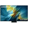 Front view of Samsung QE77S95FAEXXU 77 inch OLED Smart TV with ultra-slim design