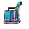 Front view of Shark PX250UKT StainStriker in Dark Silver and Force Fuchsia