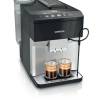 Front view of Siemens TP515GB1 Bean to Cup Coffee Machine in black and silver