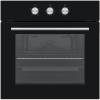Front view of the Cata UBO651BK Built-in Single Fan Oven
