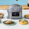 Front view of the Ninja ON400UK Speedi 10-in-1 Rapid Cooker & Air Fryer in Grey