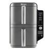 Front view of the Ninja SL400UK Double Stack XL 2-Drawer 9.5L Air Fryer – Grey
