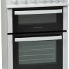Front view of the Nordmende CTG61LPGWH LPG gas cooker 