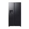 Front view of the Samsung RS70F66KCFEU 91cm Side by Side American Fridge Freezer