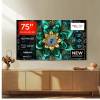 Front view of the TCL 75Q6C-UK 75 inch TV