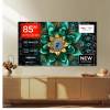 Front view of the TCL 85Q6C-UK 85 4K QD-Mini LED UHD Smart Google TV
