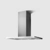 Galaxy Island Cooker Hood - Stainless Steel and White