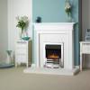 Gazco Logic2 Electric Arts Fire with polished steel effect frame 