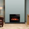 Gazco Riva2 670 Electric Designio2 Steel Fire - Black Glass