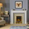 Glencoe Brass Optiflame 3D Electric Inset Fire