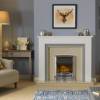 Glencoe Chrome Optiflame 3D Electric Inset Fire