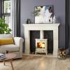 Henley Aran 5kW Eco Multi Fuel Stove - Enamel Cream