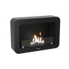 Henley Crete modern black bio fire