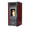 Henley Elm 8 Pellet Stove - Red