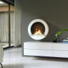 Henley Hamburg Bioethanol Wall Fire with black square frame
