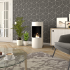 Henley Paris Bioethanol Stove in white finish with real flame effect
