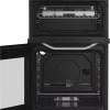 Hotpoint 50cm gas cooker white with twin oven and grill