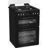 Hotpoint 60cm dual fuel cooker with enamel pan supports and LPG kit